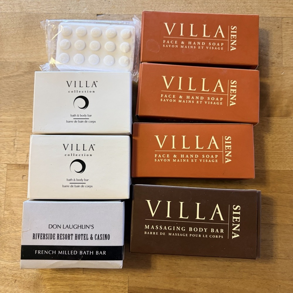 8 Assorted Hotel Resort Travel Soaps Mini Body Bar Guest Toiletries  Brand New